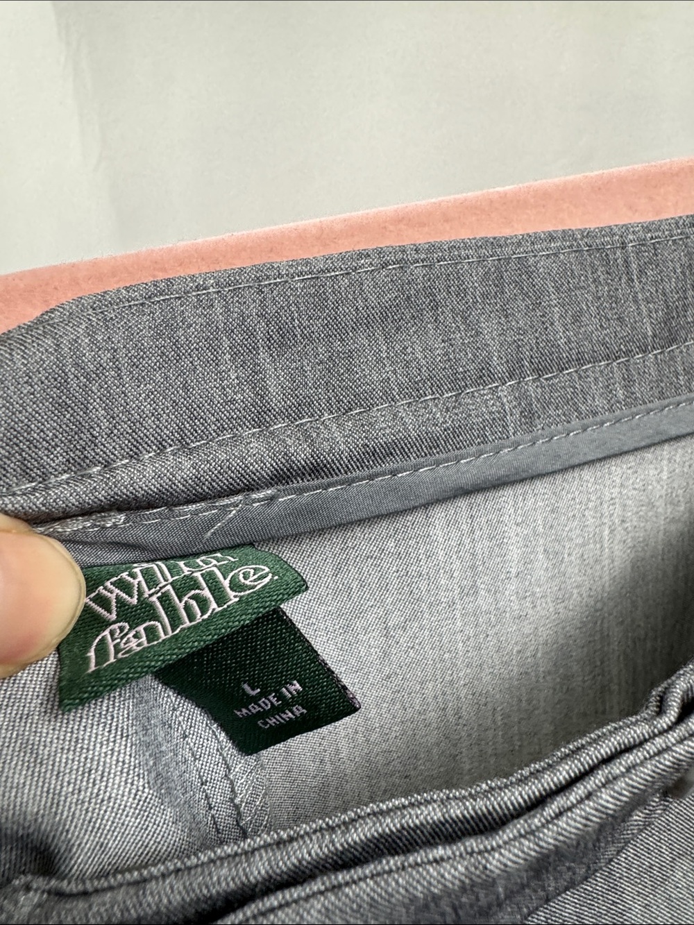 Wild Fable Gray Wide Leg Pleated Pants High Rise Large - Picture 5 of 12